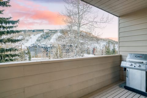 Breathtaking mountain views from the balcony.