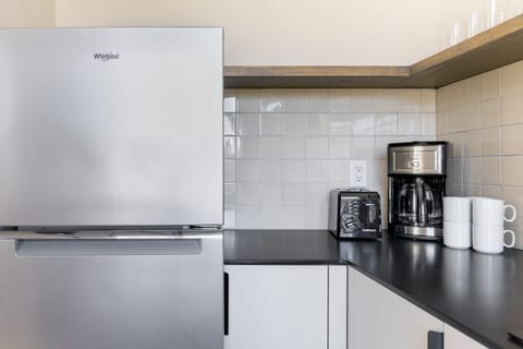 Easily-recognizable building when you arrive.