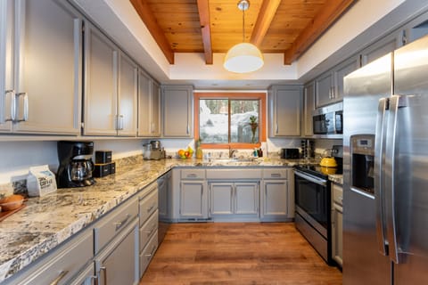 Fully equipped kitchen with everything you need.