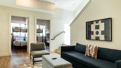 Second living area allows space to spread out.