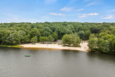 Located near a beautiful community beach.