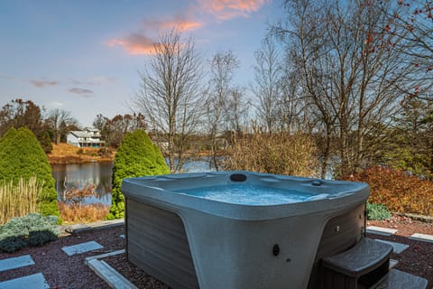 A hot tub with a view.