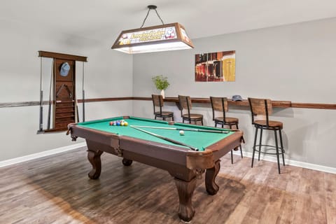 Time to play! Our pool table awaits.