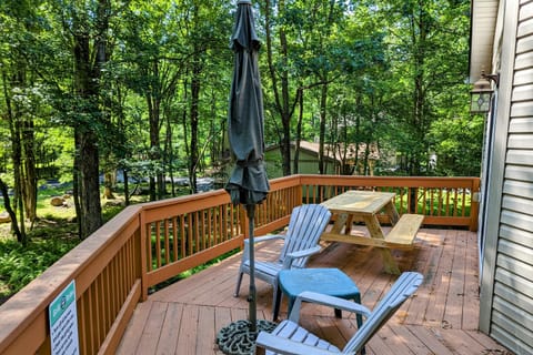 Unwind amidst nature on our porch oasis.