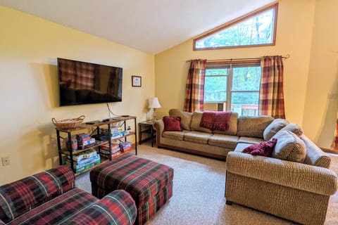 Cozy up in the living room while catching up on your favorite TV shows.