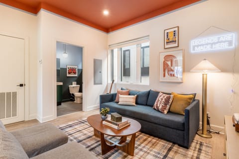 Half bathroom off the living room.