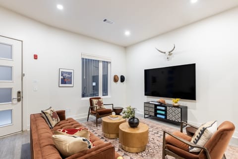 Living area features Southern-inspired design.