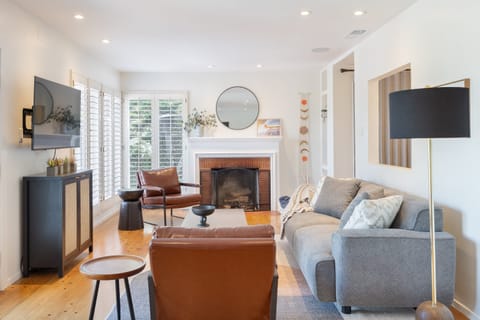 Comfortable living room for movie nights.