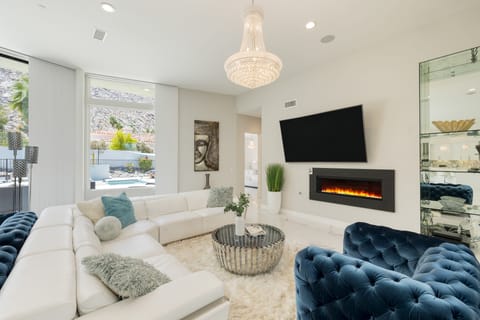 Get cozy by the fire.