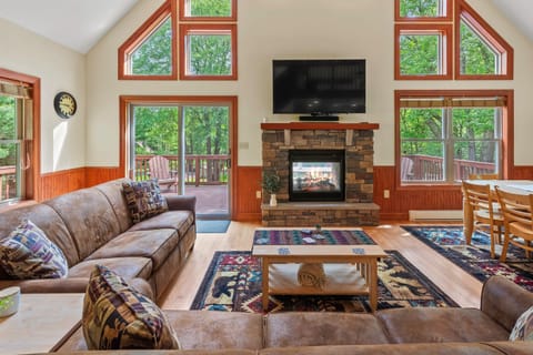 Our living room is designed for relaxation and comfort.