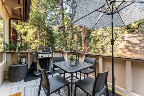 Enjoy outdoor dining on the front patio and BBQ grill.