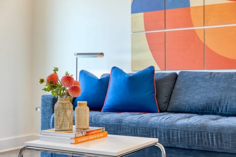 Comfortable sleeper sofa.