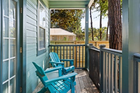 Outdoor seating for relaxation.