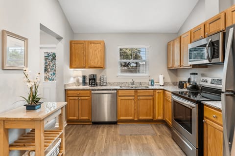 Fully equipped kitchen ready to take on your culinary adventures.