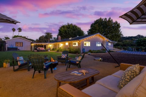 Enjoy evenings on the patio.