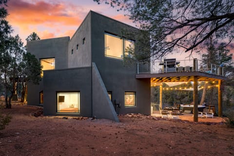 Striking exterior.