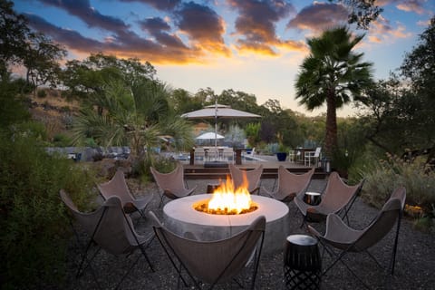Spend evenings around the fire pit.