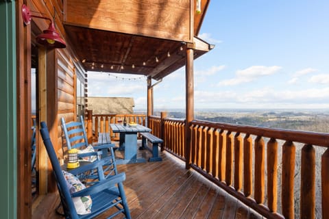 Take in breathtaking views of trees and endless sky from your balcony.