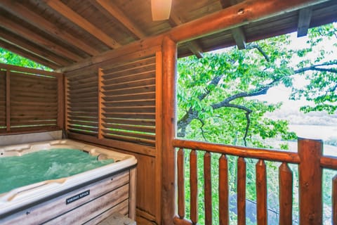 Enjoy a rejuvenating soak in the hot tub.