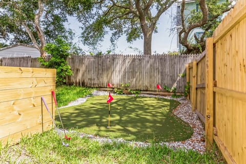 Putting green in your private yard.