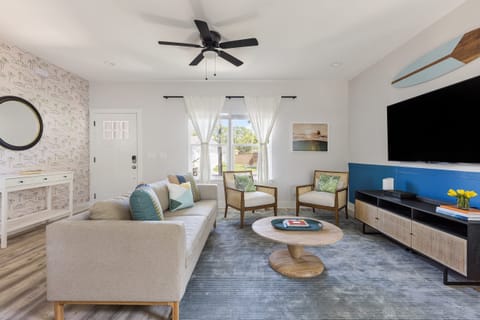 Bright and chic living area. (Golden Hour)
