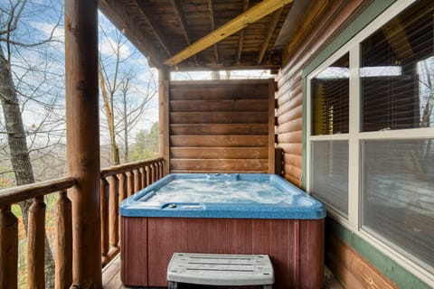 Enjoy a rejuvenating soak in the hot tub.