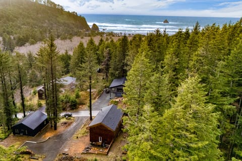 A cozy retreat, tucked among the trees.