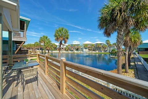 Peaceful pond views.