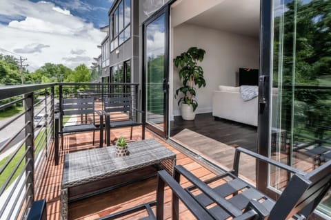 Balcony view, morning coffee.