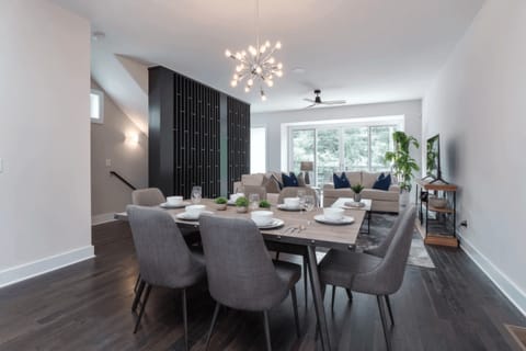 Elegant dining area.