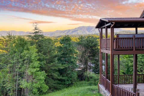 Multiple decks and balconies.