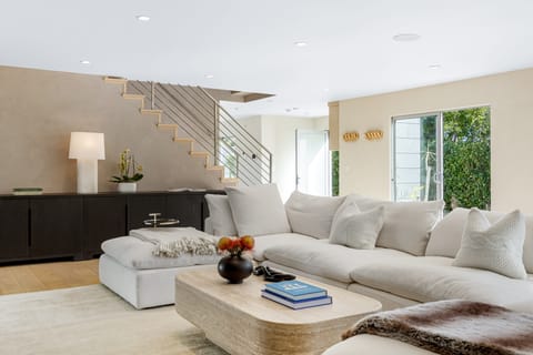 Comfortable seating in the living room.