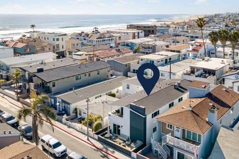 Steps from the beach.