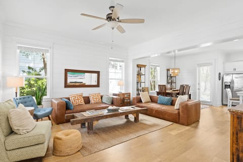Spacious and inviting living room with natural light.