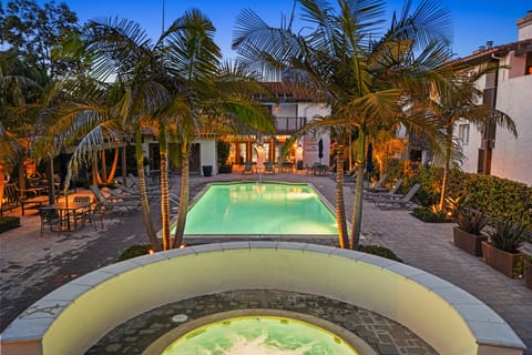 Communal pool and spa area.