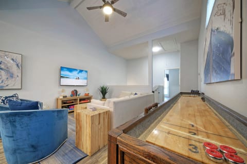 Shuffleboard and TV. (Down the Shore)