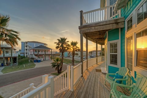 Sunset views from the balcony.