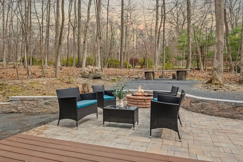 Outdoor space perfect for meals or lounging.