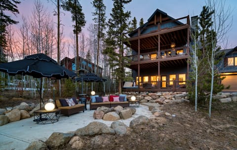 Hot tub on the lower-level deck.