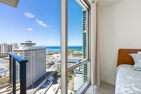 Stunning coastal view from your private room!