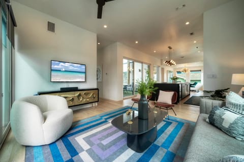 TV in the living room. (Beach Box)