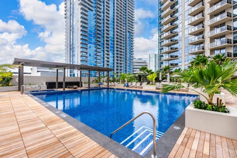 Dive into relaxation at the sparkling pool!