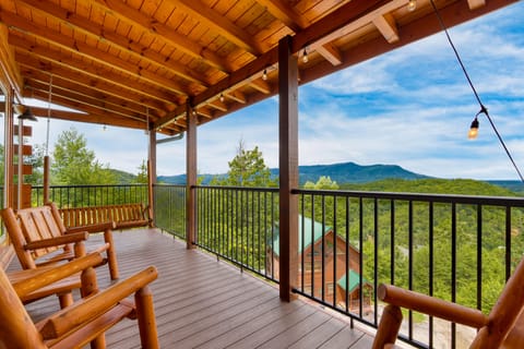 Outdoor seating with amazing views.