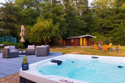 Hot tub with a view.