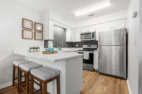 Sleek, modern kitchen.