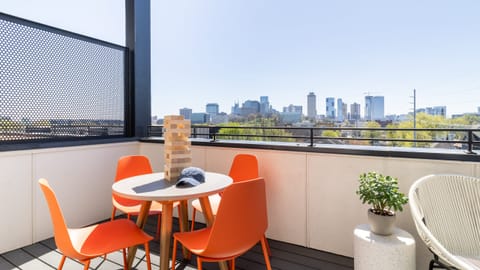 Chill out on the balcony.