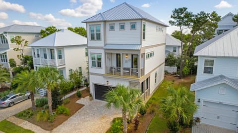 Welcoming exterior with modern coastal charm