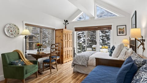 Bright perspective of the living space.