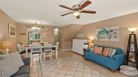 Open-concept living at its finest, offering plenty of space for the whole group to spread out.