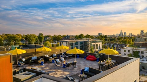 Bask in the beauty of sunrise or sunset from this serene rooftop retreat.